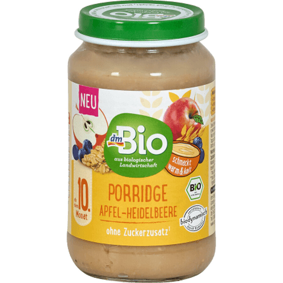 DmBio Porridge aux pommes avec canneberges et céréales ECO, 190 g