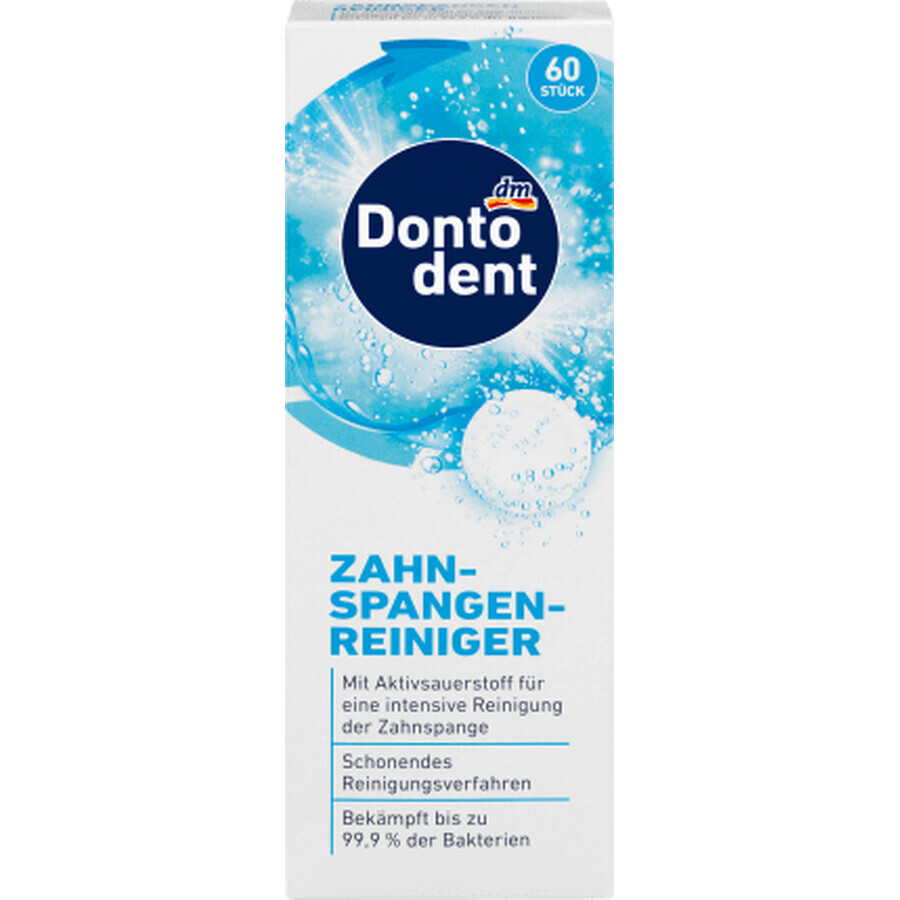 Dontodent Compresse per la pulizia degli apparecchi dentali, 60 pz