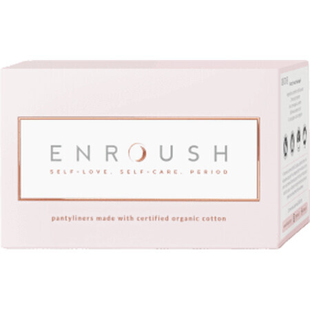 Enroush Absorbent Zilnice Organic Cotton, 24 pcs