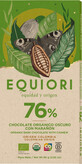 Equiori Chocolat noir 76% de noix de cajou, ECO80g, 80 g