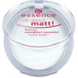 Essence Cosmetics All about matt! fixierender Kompaktpuder, 8 g