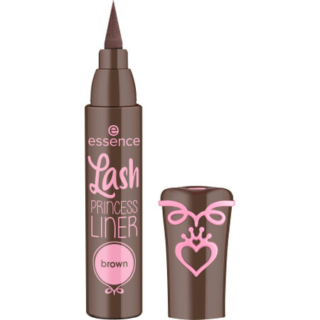 Essence Cosmetics Lash PRINCESS LINER Teinte brune pour les yeux, 3 ml