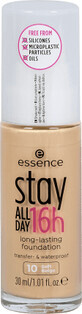 Essence Cosmetics Fond de teint longue tenue Stay All Day 16h 10 Soft Beige, 30 ml