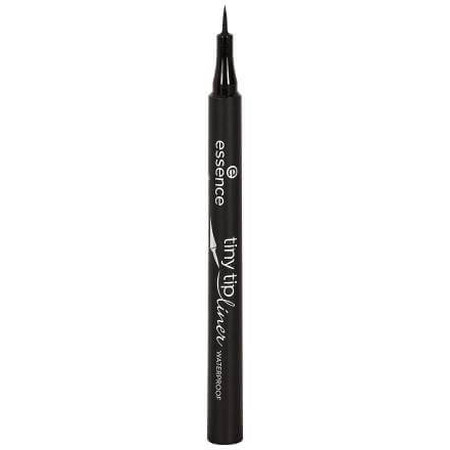 Essence Cosmetics Tiny Tip Liner Wasserfester Carioca Liner 01 Tiefschwarz, 1,1 ml