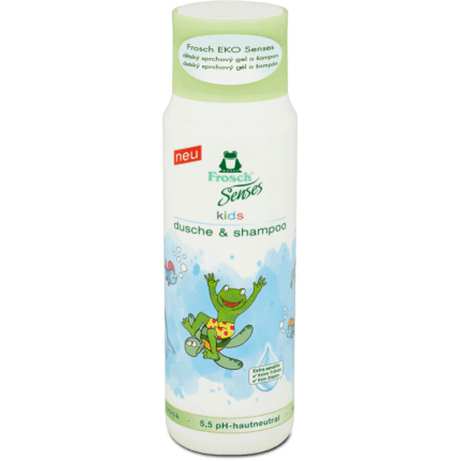 Frosch Kids Duschgel und Shampoo, 300 ml