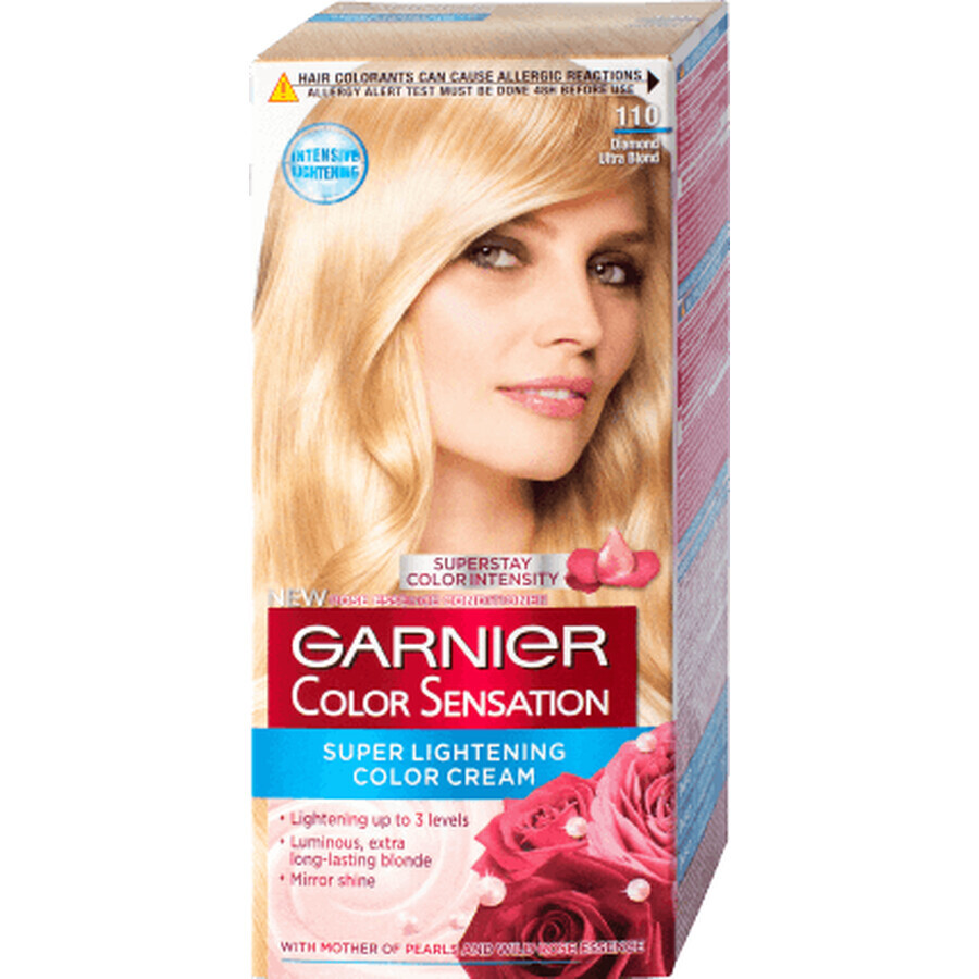 Garnier Color Sensation Permanent Hair Colour 110 Diamond Blonde, 1 pc