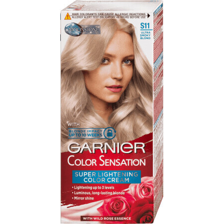 Garnier Color Sensation Dauerhafte Haarfarbe S11 ultra rauchiges Blond, 1 Stück