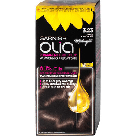Garnier Olia Ammoniakfreies permanentes Haarfärbemittel 3.23 dunkle Schokolade, 1 St.