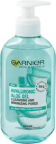 Garnier Skin Naturals Gel di aloe ialuronico per la pulizia della pelle, 200 ml
