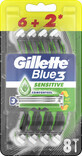 Gillette B3 Sensitive Rasiermesser, 8 St&#252;ck