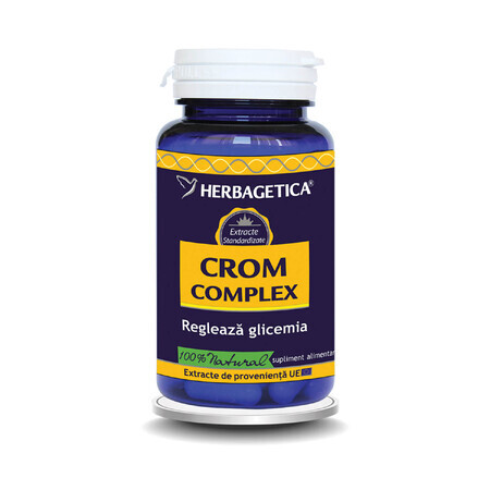 Chromium-Komplex, 30 Kapseln, Herbagetica