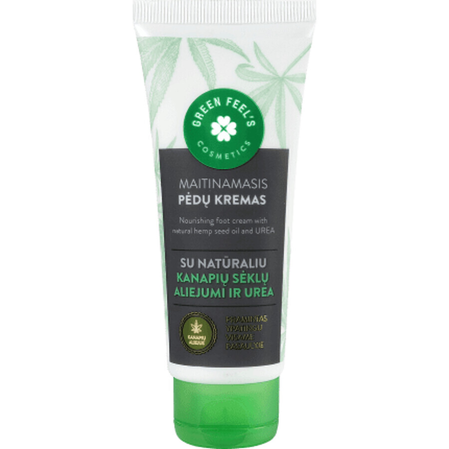 Green Feels Crème pour les pieds au chanvre 75 ml