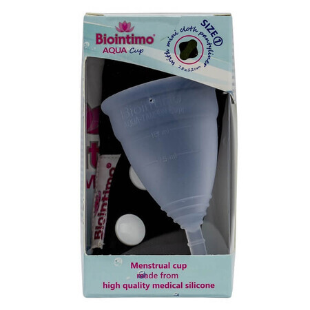 Coupe menstruelle taille 1 Biointimo Aqua-Tampon CUP, Denticare-Gate Kft