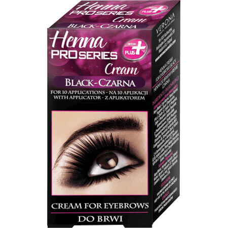 Henna Augenbrauencreme Farbe Schwarz, 15 ml