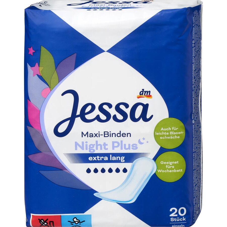 Jessa Absorbent maxi night plus, 20 pcs