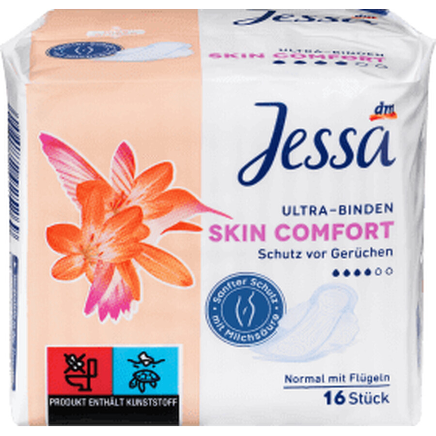 Jessa Absorbent Ultra-Pads Skin Comfort, 16 pz
