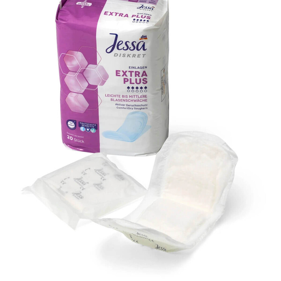 Jessa DISKRET Incontinence pads extra plus, 20 pcs