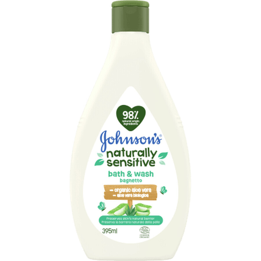 Gel douche pour bébé naturellement sensible de Johnson's, 395 ml