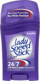 Lady Speed Stick D&#233;odorant solide Invisible, 45 g