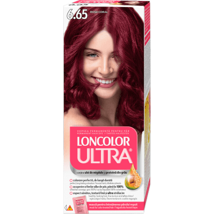 Loncolor ULTRA Permanent paint 6.65 coral red, 1 pc