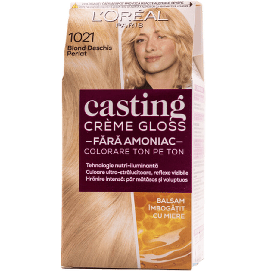 Loreal Paris CASTING CREME GLOSS Vopsea păr 1021 blond deschis, 1 buc