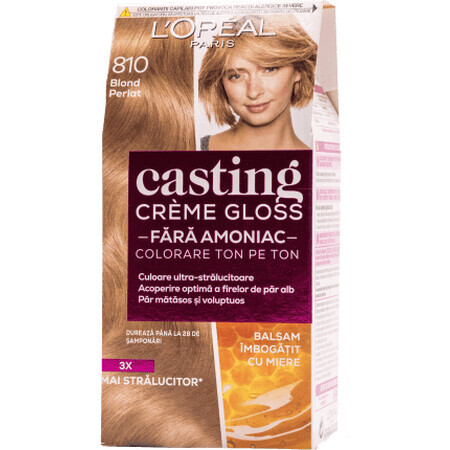 Loreal Paris CASTING CREME GLOSS Vopsea păr 810 blond perlat, 1 buc