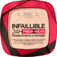 Loreal Paris Infaillible 24H Fresh Wear Poudre Compacte 180 Rose Sand, 9 g
