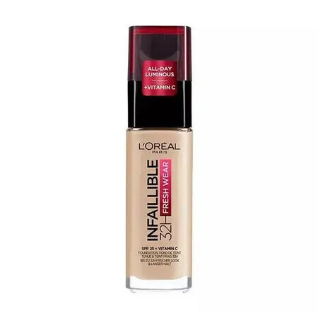 Loreal Paris Infaillible 32H Fond de teint Fresh Wear 125 Natural Beige, 30 ml