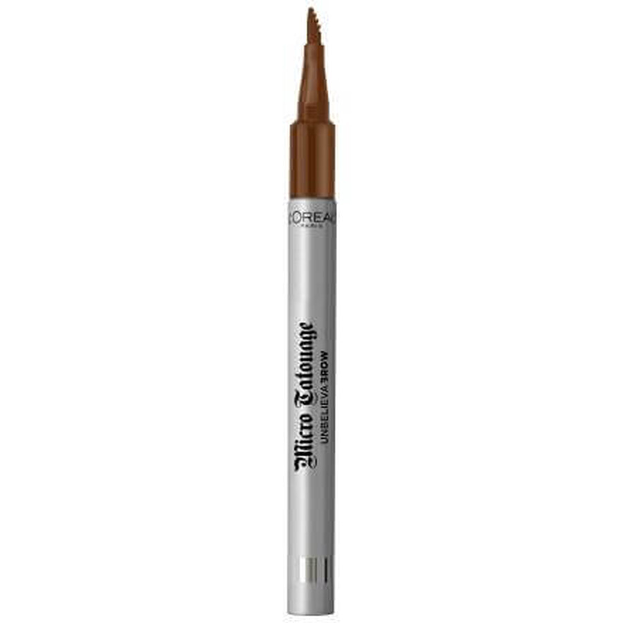 Loreal Paris Micro Tatouage Unbelieva Brow matita per sopracciglia 105 Bruna, 1 g