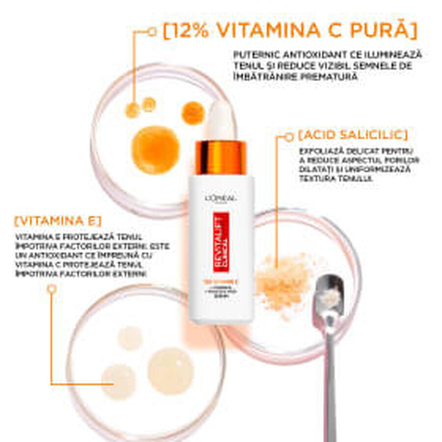 Loreal Sérum pour le visage avec vitamine C, 30 ml