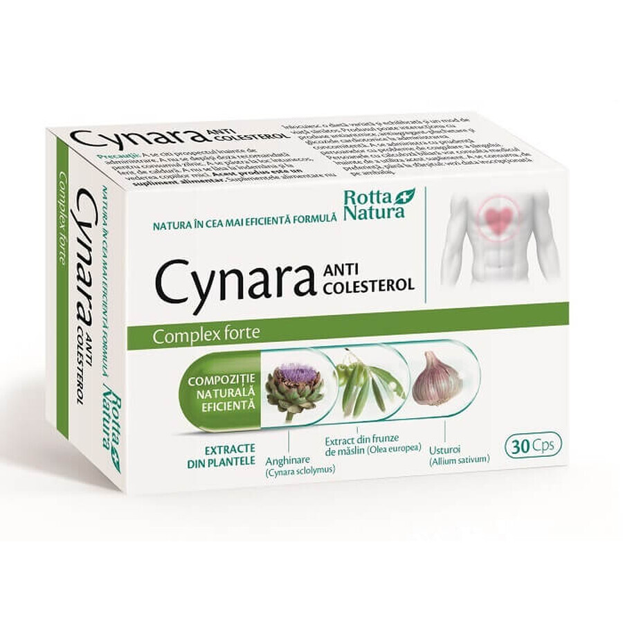 Cynara complex forte anti-cholestérol, 30 gélules, Rotta Natura