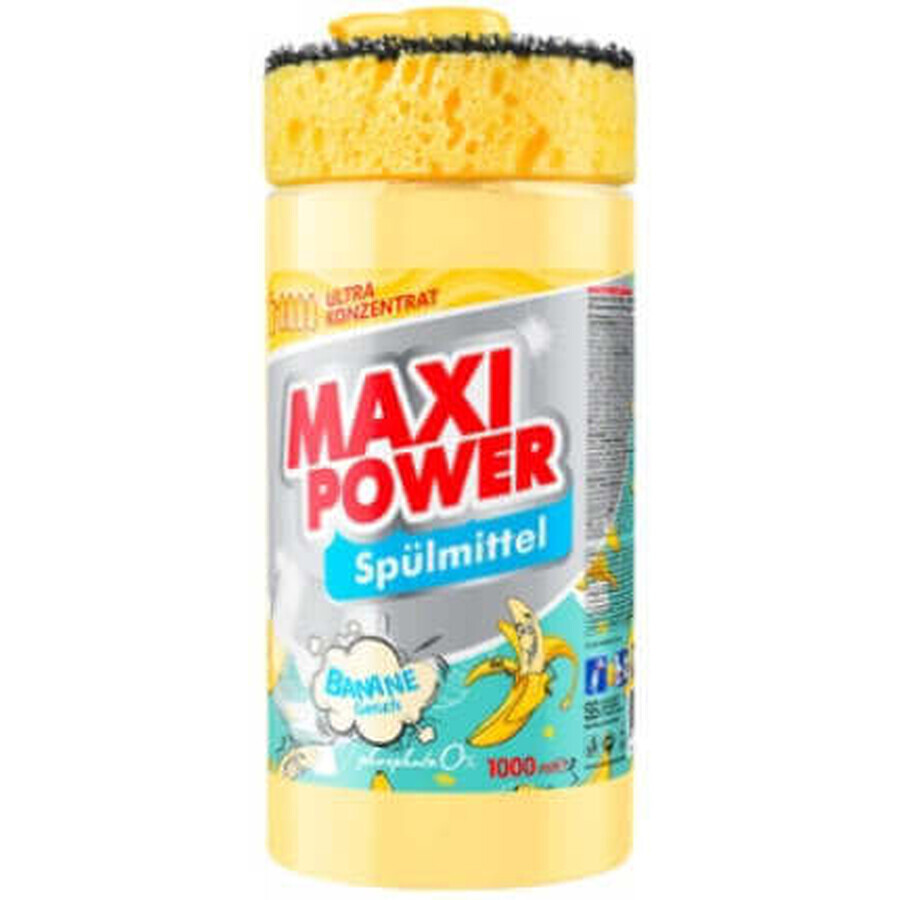 Maxi Power Detersivo per piatti Maxi Power al gusto banana, 1 l