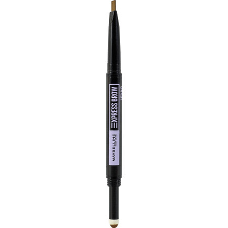 Maybelline New York Express Brow Satin Duo creion pentru sprâncene 02 Medium Brown, 2 g