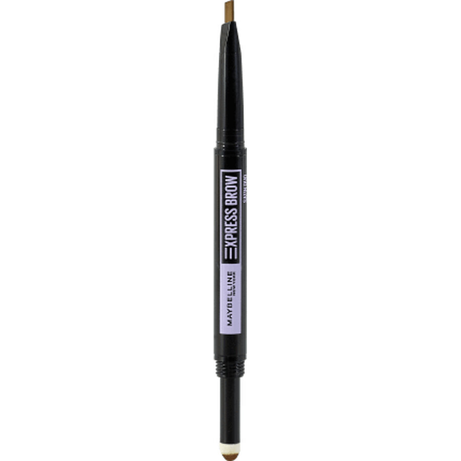 Maybelline New York Express Brow Satin Duo Brow Pencil 02 Medium Braun, 2 g