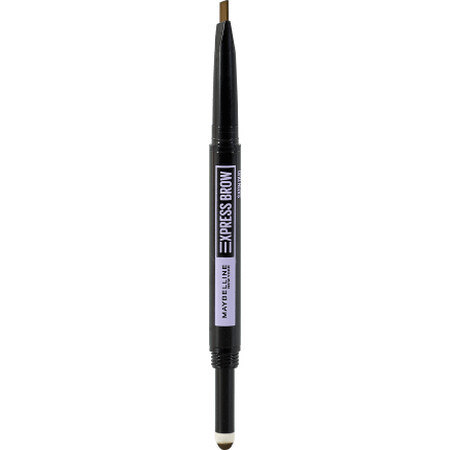 Maybelline New York Express Brow Satin Duo Brow Pencil 04 Dark Brown, 2 g