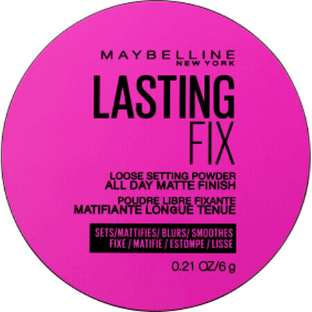 Maybelline New York Lasting Fix Powder Polvere traslucida, 6 g