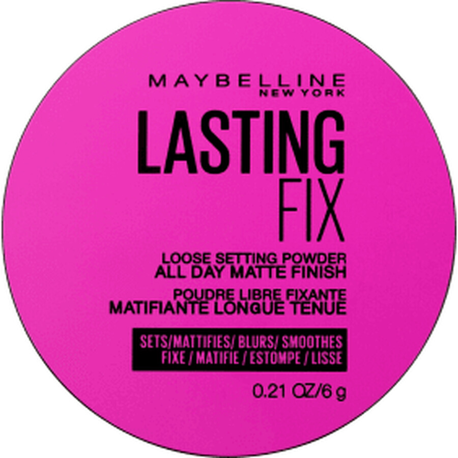 Maybelline New York Lasting Fix Powder Polvere traslucida, 6 g