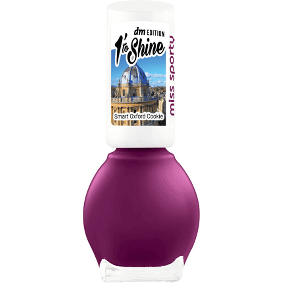 Miss Sporty 1 Minute to Shine Vernis à ongles 633 Smart Oxford Cookie, 7 ml