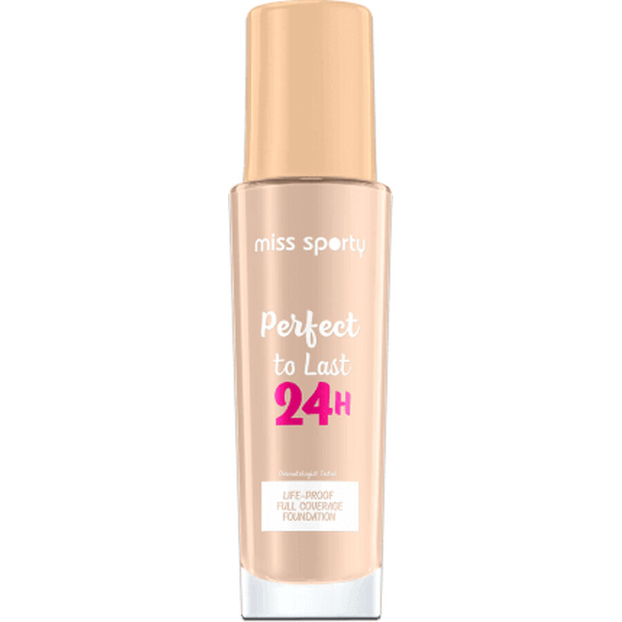 Miss Sporty Fond de teint Perfect to Last 24H 100 Ivory, 30 ml