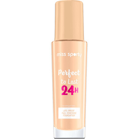 Miss Sporty Fond de teint Perfect to Last 24H 101 Golden Ivory, 30 ml