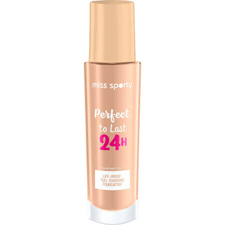 Miss Sporty Perfect to Last Fondotinta 24H 201 Classic Beige, 30 ml