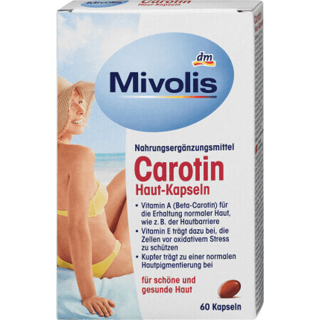 Mivolis Karotin-Hautkapseln, 16,2 g, 60 Kapseln