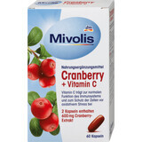 Mivolis Cranberry + Vitamin C capsules, 60 pcs