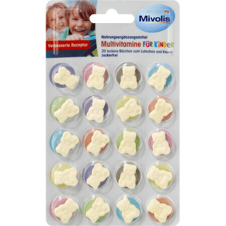 Mivolis Multivitamines pour enfants, 14 g, 20 pièces