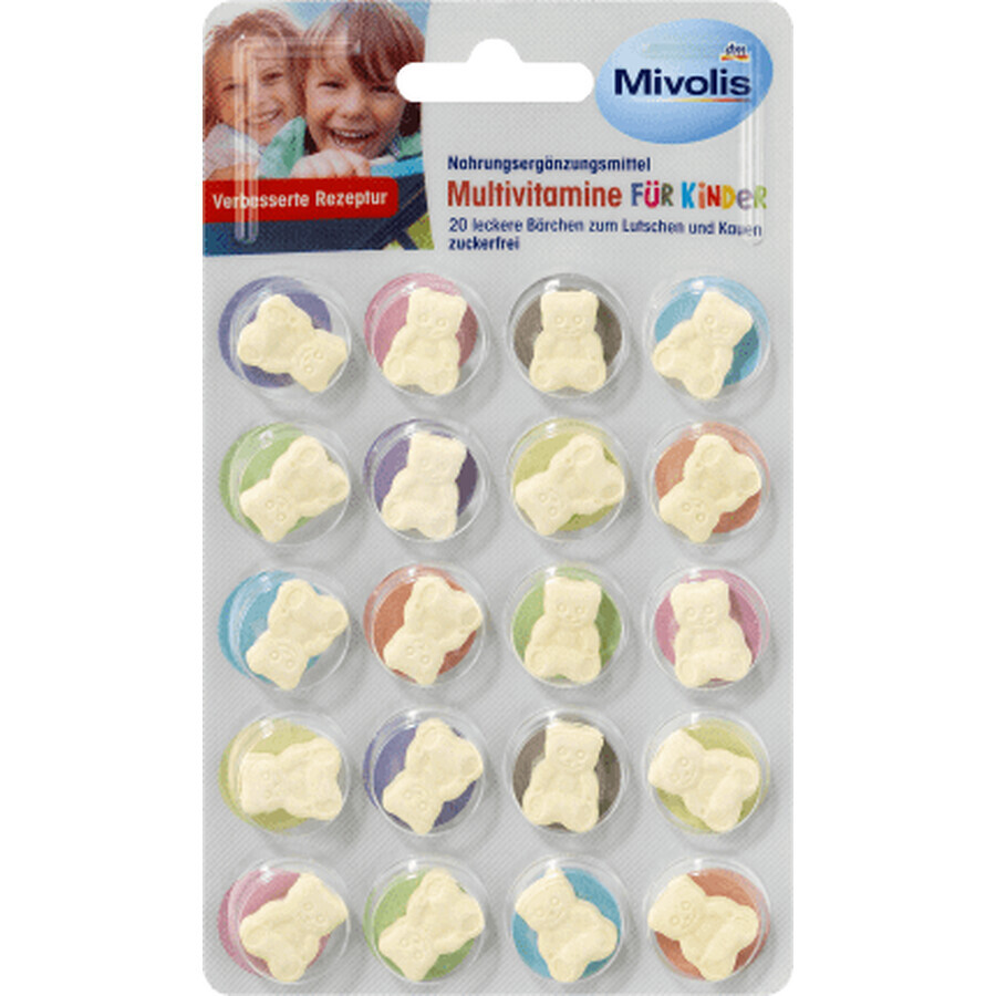 Mivolis Multivitamines pour enfants, 14 g, 20 pièces