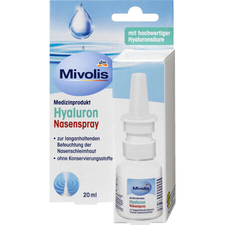 Mivolis Nasenspray mit Hyaluron, 20 ml