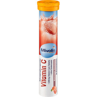 Mivolis Comprimés effervescents de vitamine C, 82 g