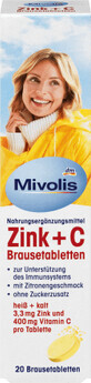 Mivolis Comprim&#233;s effervescents de Zink + C, 82 g