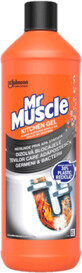 Mr Muscle Gel d&#233;boucheur de canalisations de salle de bains et de cuisine, 1 l