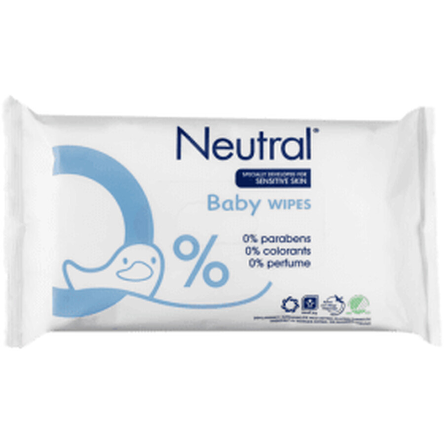 Neutral Sensitive Baby Wipes, 63 pcs